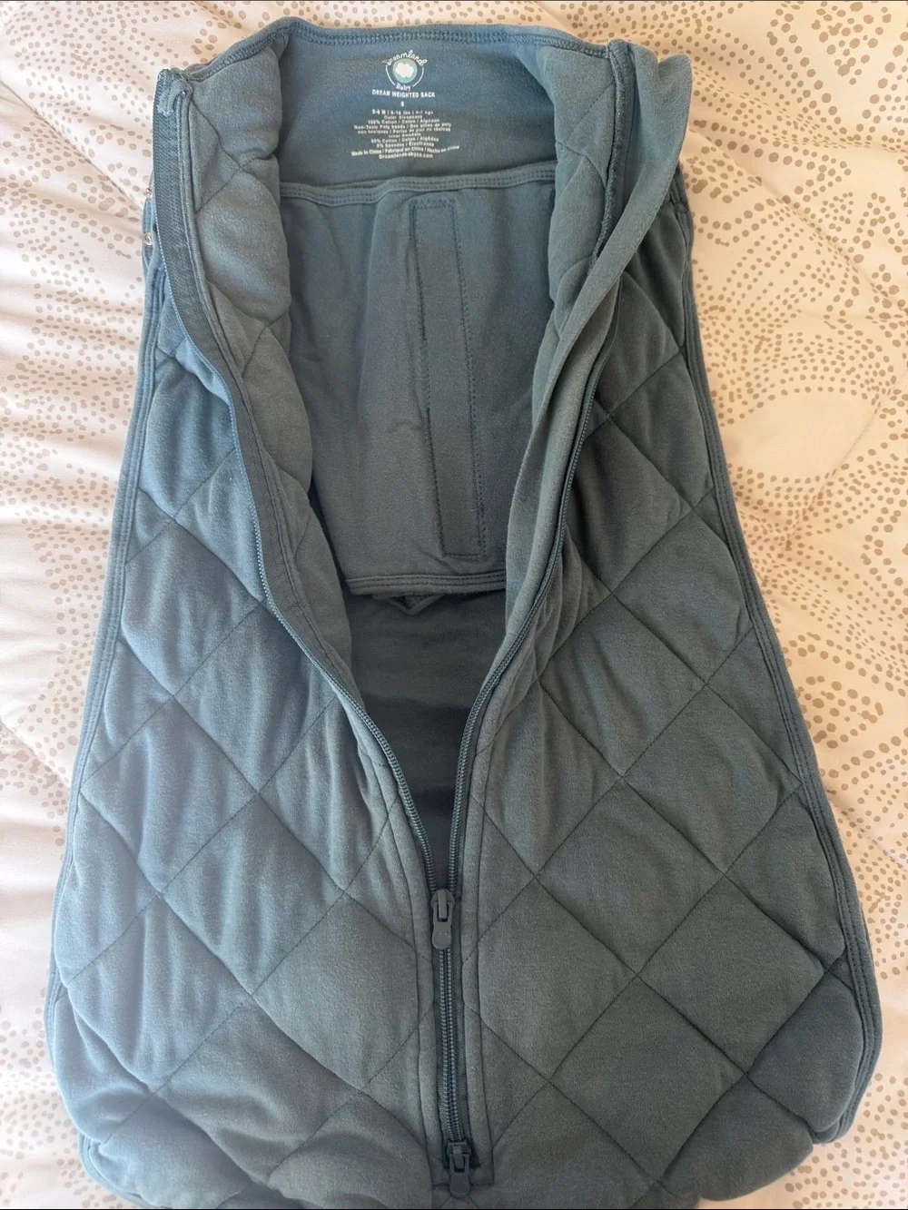 Dreamland Baby Ocean Blue Quilted Sleep Sack/Swaddle